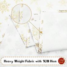 Kitchen Tablecloth - White-gold + 213.4 X 152.4 cm (Rectangular) - View 8