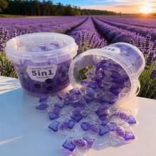 80pcs Bucket Lavender 5-In-1 Laundry Detergent Capsules, Concentrated Laundry Liquid For Deep Cleaning And Fragrance - Multicolor - View 8