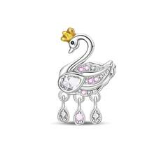 1PC Pink Cute Cat, Swan, Perfume Bottle, Cake, Heart-Shaped Pink Pony, Rose Gun, Lucky Bag, Lipstick Airplane Bag, Poker Star, Heart Ring Car, Scissors Bottle Wine Glass, Bouquet, High Heel Bag Wine Glass Charms, DIY Creative Bracelets, Necklaces, Wristbands And Other Jewelry, Suitable As Birthday Or Holiday Gifts For Women And Girls - Multicolor - View 14