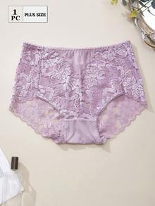 FOVTY 1件大码女士蕾丝性感内裤透气舒适瑜伽短裤 - 彩色 - 查看 3