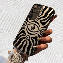 de teléfono con ojo hipnótico Impresión UV para iPhone 11/12/13/14/15/16 Plus/17 Pro Max (Regalos de Navidad seleccionados, regalos por el Día Nacional, regalos por el Día de la Independencia, regalos de San Valentín, regalos de cumpleaños, - Negro transparente - Ver 4