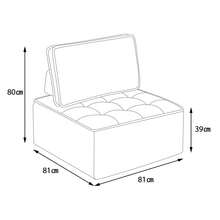 Single Sofa, Small Seating Set, Living Room Armchair, Beanbag, Sofa For Bedroom, Guest Room Or Children's Room - Grey - View 11