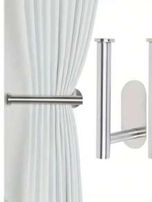 قاعدة حامل مناديل ورقية من الحديد المغناطيسي بطراز ياباني بدون ثقب، رف تخزين متعدد الوظائف للمطبخ والحمام لأنابير ورق التواليت، خطاف حائط من الفولاذ المقاوم للصدأ بشكل U منحني للتركيب بدون مسامير - متعدد الألوان - مشاهدة 4