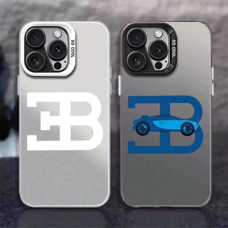 Funda de teléfono French Supercar B- FUNDA para 12 11 13 14 15 16 17Max Pro Plus plata galvanizada lMDaser Color C - Z5 - Ver 1