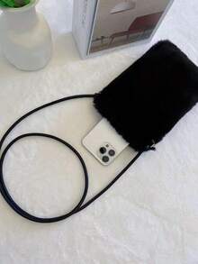 Pluszowa torebka na telefon przez ramię / mała torebka przez ramię / torba na ramię / saszetka do przechowywania / kosmetyczka. Wykonana z wysokiej jakości pluszu, lekka i niezwykle miękka torba zapewnia wygodę noszenia, mieszcząc smartfony, szminki, chusteczki i inne niezbędne rzeczy. Idealna na imprezy, koncerty lub codzienne zakupy, do pracy, na plażę, w podróż, na wydarzenia towarzyskie, jako prezent dla przyjaciół, ukochanej osoby, rodziny, kolegów z klasy, na święta, Święto Dziękczynienia, prezent noworoczny. - Wielokolorowe - Zobacz 7