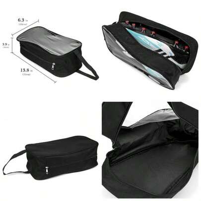 2 Pack Soccer Shoe Carrying Bag, Soccer Cleats Storage Bag, Fit To US Men Size 13 Soccer Shoes, Compact Soccer Boots Duffle Bag With Resistant Design Black
