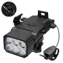 1 pieza Rechargeable Bicycle Light, 22 LED Bright Light, Waterproof, 5 Lighting Modes, Suitable For Night Riding And Outdoor Adventure, Enhancing Visibility For Mountain Bikes And Road Bikes - Multicolor - Ver 14
