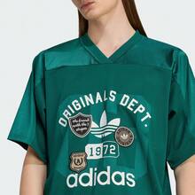 Adidas Originals Men's OG JERSEY Short Sleeve T-Shirt, Knit Collar-Less Tee TKD6251 - Green - View 3