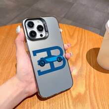 Funda de teléfono French Supercar B- FUNDA para 12 11 13 14 15 16 17Max Pro Plus plata galvanizada lMDaser Color C - Z5 - Ver 5