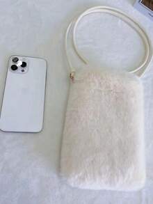 Pluszowa torebka na telefon przez ramię / mała torebka przez ramię / torba na ramię / saszetka do przechowywania / kosmetyczka. Wykonana z wysokiej jakości pluszu, lekka i niezwykle miękka torba zapewnia wygodę noszenia, mieszcząc smartfony, szminki, chusteczki i inne niezbędne rzeczy. Idealna na imprezy, koncerty lub codzienne zakupy, do pracy, na plażę, w podróż, na wydarzenia towarzyskie, jako prezent dla przyjaciół, ukochanej osoby, rodziny, kolegów z klasy, na święta, Święto Dziękczynienia, prezent noworoczny. - Wielokolorowe - Zobacz 6