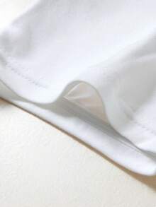 Women's Fashion Round Neck-Shirt, Short Top, Bowknot Print, Leopard Patchwork, Youthful Women's Wear, Affordable Price, Y2K Style, Elegant And Beautiful, Comfortable Soft Fabric, Versatile Item Suitable All Seasons - White - View 4