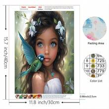 Bộ tranh đính kim cương tự làm: 30x30cm/11.81x11.81in, Lý tưởng để trang trí nhà cửa và làm tranh treo tường - Họa tiết hình người tinh tế được vẽ bằng các viên kim cương tròn. - Nhiều màu - Xem 7