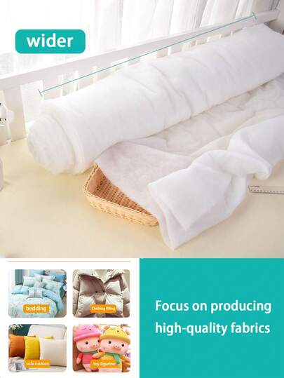 1pc White Artificial Snow Blanket - Soft, Thick, Fluffy Christmas And Winter Decoration, Aquarium Filter Floss, Christmas Fake Snow, Compressed Packaging, Vacuum Packed, Silky Fiber, Indoor Snow Decor, Soft & Fluffy Synthetic , Washable Polyester Faux Silk