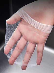 100 قطعة/مجموعة مصفاة بالوعة بيضاء، مناسبة للمطبخ والحمام والأغراض المنزلية - أبيض - مشاهدة 4