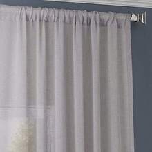 HPD Half Price Drapes Cortinas Transparentes sólidas para Sala de Estar, Textura de Lino, 50 x 84 Pulgadas (1 Panel), SHCH-SS07163-84,(Montaña de Acero 127An x 243.8Al cm (1 Paneles)) - Multicolor - Ver 4