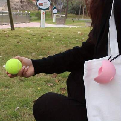 1pc Hands-Free Pet Toy Tennis Ball Holder, Pet Tennis Rack, Toy Ball Sheath Supplies