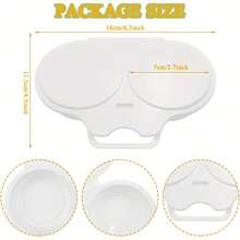 1 cái nồi hấp trứng dùng trong lò vi sóng - Nồi hấp tròn 2 cốc, dùng để làm trứng ốp la bông xốp và trứng luộc chín hoàn hảo - Chất liệu nhựa, an toàn với máy rửa chén - Giải pháp bữa sáng nhanh chóng tại nhà/văn phòng - Nhiều màu - Xem 10