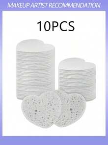 Heart-Shaped Soft Exfoliating Cleansing Sponge, Suitable For Face Cleaning, Massage, Exfoliation, Masking, Makeup Removal - Gentle Scrubbing Deep Cleansing Sponge, Fragrance-Free, Unisex, Travel Essential - Multicolor - View 10