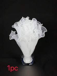 1pc Pearl Wave Yarn, Flower Packaging Net, Flower Bouquet Flower Shop Packaging, Valentine's Day Flower Packaging Materials, Pearl Wave Flower Packaging Materials, Rose Net Veil, Valentine's Day, Wedding, Mother's Day Bouquet Packaging, Flower DIY Packaging Wave Yarn - Multicolor - View 17