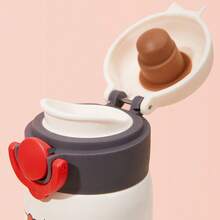 Miniso Hello Kitty Magic Tumbler, 500ml Kawaii Cup With Leak-Proof Push Button Lid - Ideal Gift-Light Grey