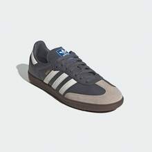 Adidas Originals 男女通用 SAMBA OG 休闲运动鞋，低帮 JR0913 - 灰色 - 查看 5
