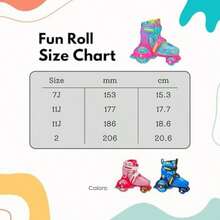 Fun Roll Beginner Roller Skates by Roller Derby, Adjustable Sizing, Skates for Kids, Boys, Girls(Tiburón de pizza Medium (11-2)) - Multicolor - Ver 4