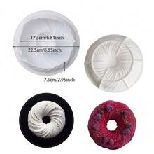 New 6-10 Inches Round Mousse Cake Mold Silicone Molds For Baking DIY Reusable Home Baking Moulds - White - View 11