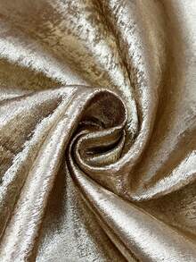 Fashionable Christmas Women's Retro Metallic Luster Polyester Bomber Jacket, Long Sleeve Baseball Collar, Zipper Design And Contrast Trim, Showcasing Elegant Feminine Outerwear - Gold - View 11