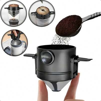 Mini Coador De Café Mini Filtro Individual Inox