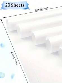 20 张优质双面鲜花包装纸 - 防水耐用的红色和黑色设计 - 非常适合时尚礼品包装、DIY 工艺品、婚礼和任何场合装饰 - 包括薄纸和花店花束用品 - 白色 - 查看 12