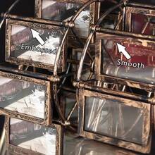 复古旋转摩天轮相框 - 优雅的客厅、卧室或书桌装饰 - 情人节、生日派对的完美礼物 - 彩色 - 查看 8