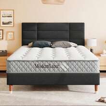 Bed Frames - Black + Solid Wood + 2 Piece Set + 140cm*200cm - 查看 8