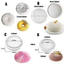 New 6-10 Inches Round Mousse Cake Mold Silicone Molds For Baking DIY Reusable Home Baking Moulds - White - View 2