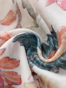 Women's Floral Print Long Sleeve Single-Breasted Casual Shirt, Elegant Ladies Blouse - Multicolor - View 6