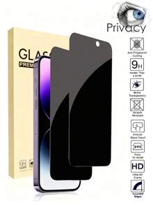 Bộ 2 miếng dán màn hình cường lực chống nhìn trộm, tương thích với Apple 17/15/15 Pro Max/15 Pro/15 Plus/14 Pro Max/14/14 Pro/14 Plus/16 Pro Max/16/16 Plus/16 Pro, chống trầy xước, chống bám vân tay, không bọt khí, chống nhìn trộm, phụ kiện điện thoại, chống rơi vỡ. - màu đen - Xem 8