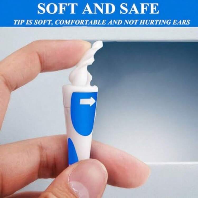 TYUI Earwax Removal-Spiral Ear Wax Removal Tool Reusable Earwax Removal Kit  Ear Cleaner With 16 Pcs Soft And Flexible Replaceme - như hình ảnh - Xem 3
