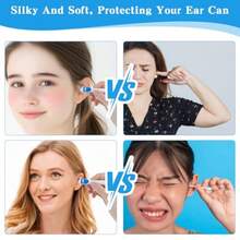 TYUI Earwax Removal Tools-Spiral Ear Wax Removal Kit Reusable  Ear Cleaner Kit With 16 Soft Flexible Silicone Replaceable Tips - như hình ảnh - Xem 5