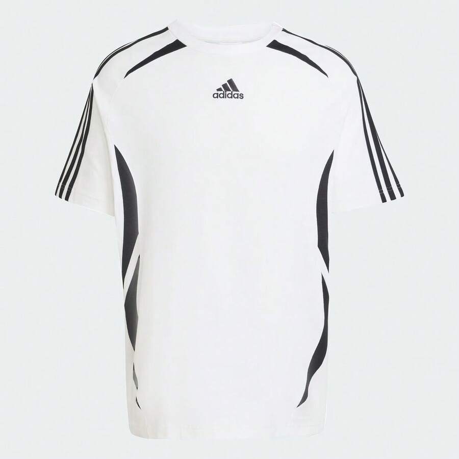 Adidas Originals 男士 TEAMGEIST TEE 短袖T恤，针织无领短袖 TKE0146 - 白色 - 查看 1