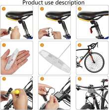 Reflectores de Bicicletas, 6 Reflectores de Plástico para Bicicleta Trasera Luces para Neumáticos de Bicicleta Reflector de Advertencia de  para Bicicletas Reflectores de - 1 - Ver 6
