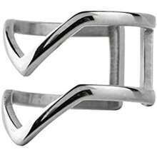 LuckyLy Anillos de Mujer de Acero Inoxidable con Baño de Oro 18k o Color , Diseño Moderno y Ligeramente Ajustable/Unitalla – Joyería para Mujer como Regalos para Mujer y Regalos para Novia, Modelo Diane(Plata) - Multicolor - Ver 4