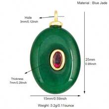 1 mặt dây chuyền đá tự nhiên hình giọt nước bằng đồng cổ điển, tự làm cho vòng tay, vòng cổ, hoa tai, dây điện thoại, phụ kiện trang sức - Nhiều màu - Xem 41