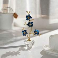 1pc Handmade Elegant Crystal Plum Blossom Decor - Home Decoration, Suitable For Living Room, Bedroom, Study, Dining Table, Christmas, Halloween, Valentine's Day, Mother's Day, Various Holiday Gifts