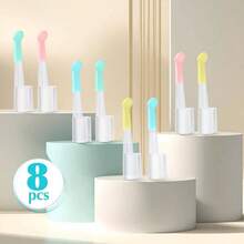 8 Pcs Ear Spoon Tips, Silicone Ear Cleaner Tips, Ear Wax Removal Tips Teens Adults Ear Care Tools, 4 Colors - 最初的 - 查看 7