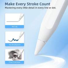 兼容第二代 iPad Pencil（带磁吸充电线），触控笔兼容带防误触功能的 iPad，兼容 iPad A16/10/9/8/7/6，兼容 iPad Mini 7/6/5，兼容 iPad Air 5/4/3，兼容 iPad Air 11 英寸 M3/M2，兼容 iPad Air 13 英寸 M3/M2，兼容 iPad Pro 11 英寸 M5/M4/4/3/2/1，兼容 iPad Pro 12.9 英寸 6/5/4/3，兼容 iPad Pro 13 英寸 M5/M4 - 彩色 - 查看 9