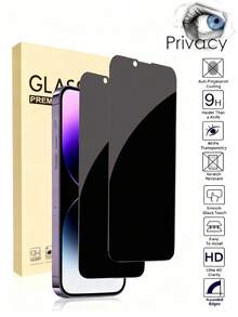 Bộ 2 miếng dán màn hình cường lực chống nhìn trộm, tương thích với Apple 17/15/15 Pro Max/15 Pro/15 Plus/14 Pro Max/14/14 Pro/14 Plus/16 Pro Max/16/16 Plus/16 Pro, chống trầy xước, chống bám vân tay, không bọt khí, chống nhìn trộm, phụ kiện điện thoại, chống rơi vỡ. - màu đen - Xem 16