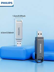 PHILIPS 飞利浦高速多容量U盘，即插即用，节省时间，广泛兼容各种电子设备，让您的生活和工作更加便捷。采用锌合金材质，坚固耐用，伴您更长时间。 - 灰色 - 查看 8