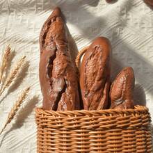 1 pièce/Lot de 3 pièces, Pain au chocolat réaliste, Croissant, Gaufre, Série de bagels, Pain sodé européen en PU, Baguette française, Pâtisserie, Sac à toast, Fournitures pour fête de vacances, Accessoires de photographie de pain réaliste - Pain au chocolat - Voir 6