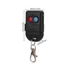 Garage Door Opener Remote Control for Gate Doors LED Lights Windows Entrances Access Control - Negro - Ver 2