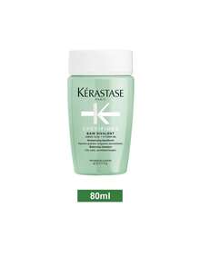 Kérastase Specifique Bain Divalent Shampoo 80ml - Ölkontrolle & Feuchtigkeit, Silikonfreie, für fettige Wurzeln & trockene Spitzen, Balanciert den Kopfhauttalg, nährt die Längen, Reisegröße - 80ml/2.7oz - Grün - Übersicht 6