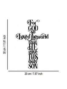 HELLOYOUNG 1pc "All Things Are Possible With God" Metal Wall Art - Matthew 19:26 Bible Verse, Suitable For Home, Living Room, Patio Or Garden Decor, Balcony, Decorative Sculpture, Home Decor, Room Decor, Wall Decor, Birthday, Graduation Gift - Multicolor - View 17